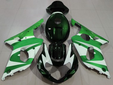 Acheter Carénages Moto Suzuki GSXR 1000 2000-2002 - Vert Blanc Noir