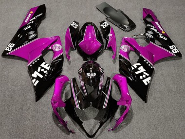 Acheter Carénages Moto Suzuki GSXR 1000 2005-2006 - Rose Noir Brillant Blanc