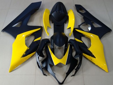 Acheter Carénages Moto Suzuki GSXR 1000 2005-2006 - Noir Mat Jaune