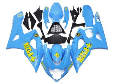 Acheter Carénages Moto Suzuki GSXR 1000 2005-2006 - Bleu Jaune Rizla