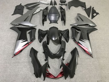Acheter Carénages Moto Suzuki GSXR 600 / GSXR 750 2011-2024 - Gris Argent Noir Brillant