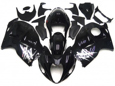 Acheter Carénages Moto Suzuki GSXR 1300 1996-2007 - Noir Brillant Argent Décalque