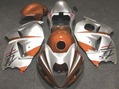 Acheter Carénages Moto Suzuki GSXR 1300 1996-2007 - Orange Brillant Argent