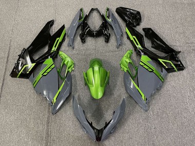 Acheter Carénages Moto Kawasaki Ninja 400 2018-2024 - Vert Nardo Gris Noir Brillant