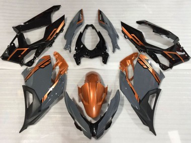 Acheter Carénages Moto Kawasaki Ninja 400 2018-2024 - Orange Nardo Gris Noir Brillant