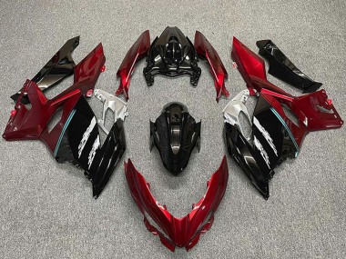 Acheter Carénages Moto Kawasaki Ninja 400 2018-2024 - Rouge Noir Brillant