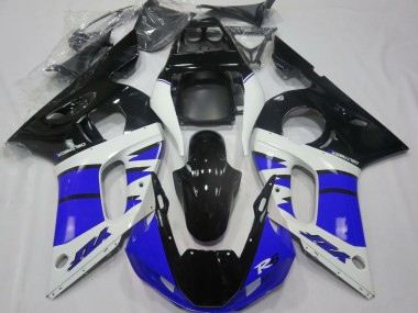 Acheter Carénages Moto Yamaha R6 1998-2002 - Blanc Bleu Noir Brillant
