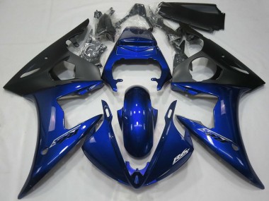 Acheter Carénages Moto Yamaha R6 2005 - Bleu Foncé Noir Mat