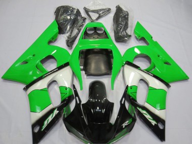 Acheter Carénage Moto Yamaha R6 1998-2002 - Vert Blanc Noir Brillant