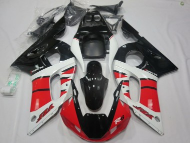 Acheter Carénages Moto Yamaha R6 1998-2002 - Blanc Rouge Noir Brillant