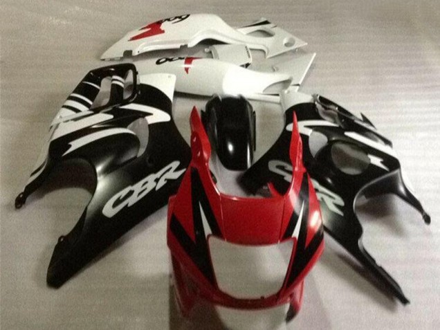 Carénages Moto Honda CBR600 F3 1995-1996 - Blanc Rouge Noir Brillant