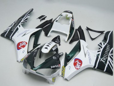 Acheter Carénages Moto Triumph Daytona 675 2009-2012 - Blanc Noir Brillant HPi