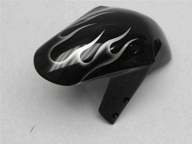 Carénages Moto Suzuki GSXR 600/750 2001-2003 - Noir Brillant Argent Flamme