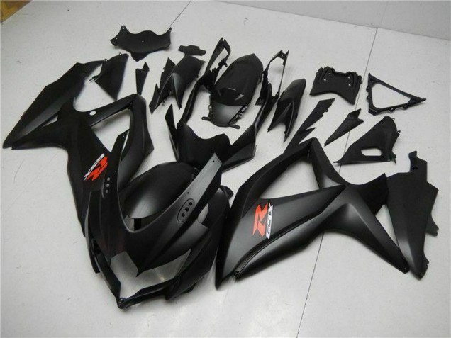 Carénages Moto Suzuki GSXR 600/750 2008-2010 - Noir Mat Rouge