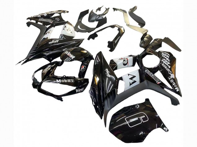 Carénages Moto Kawasaki Z1000SX 2010-2016 - Noir Brillant Or Blanc Mobil West