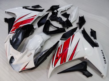 Acheter Carénages Moto Yamaha FZ6R 2009-2015 - Blanc Rouge Noir