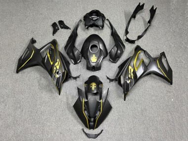 Acheter Carénages Moto BMW S1000RR 2023-2024 - Or Noir Fibre de Carbone