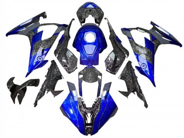 Acheter Carénages Moto BMW S1000RR 2019-2022 - Bleu Fibre de Carbone Forgée