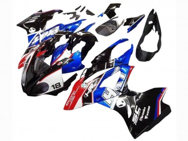 Acheter Kits Carénages Moto BMW S1000RR 2017-2018 - Blanc Bleu Rouge Noir Brillant
