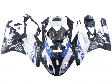 Acheter Carénages Moto BMW S1000RR 2015-2016 - Blanc Bleu Noir Fibre de Carbone