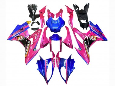Acheter Carénages Moto BMW S1000RR 2015-2016 - Rose Bleu Requin