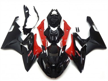 Acheter Carénage Moto BMW S1000RR 2015-2016 - Rouge Noir Brillant Noir Mat