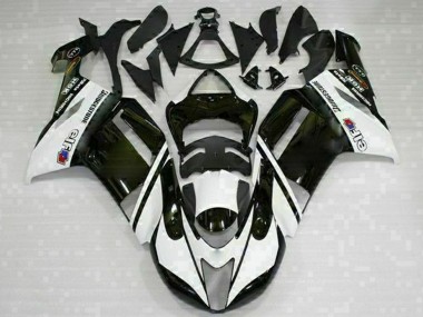 Acheter Carénages Moto Kawasaki ZX6R 2007-2008 - Noir Blanc