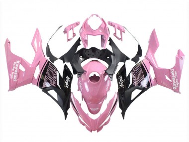 Acheter Carénages Moto Kawasaki Ninja 400 2018-2024 - Rose Noir Mat Rayon de Miel