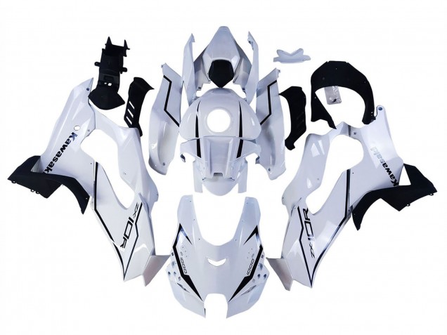 Carénages Moto Kawasaki ZX10R 2021-2025 - Blanc Noir