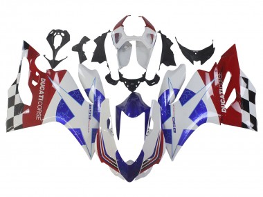 Acheter Carénages Moto Ducati Panigale 899 2011-2014 - Blanc Bleu Rouge Noir