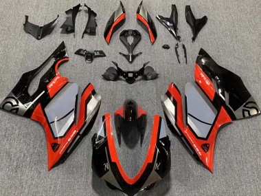 Acheter Carénages Moto Ducati 959 2015-2020 - Argent Rouge Noir Brillant