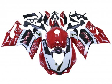 Acheter Carénages Moto Ducati 959/1299 2015-2020 - Blanc Rouge Noir Aruba 7