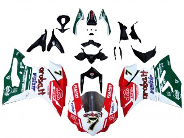 Acheter Carénages Moto Ducati 959/1299 2015-2020 - Blanc Rouge Vert Valsir Fiamm 7