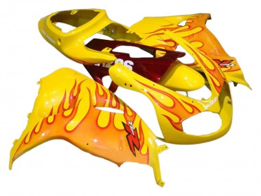 Acheter Carénages Moto Suzuki TL1000R 1998-2003 - Jaune Rouge Flamme