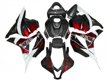 Acheter Carénages Moto Honda CBR600RR 2009-2012 - Blanc Rouge Noir Fibre de Carbone