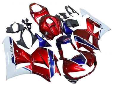 Acheter Carénages Moto Honda CBR600RR 2013-2023 - Blanc Rouge Bleu HRC