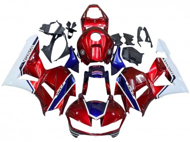 Acheter Carénages Moto Honda CBR600RR 2013-2023 - Blanc Rouge Bleu HRC