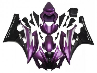 Acheter Carénages Moto Yamaha YZF R6 2006-2007 - Violet Noir Mat Santander
