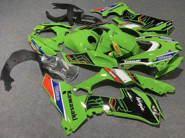 Carénages Moto Kawasaki ZX10R 2021-2025 - Vert Blanc Bleu Noir Rouge Showr Elf Mouldings Monstre