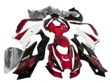 Acheter Carénages Moto Kawasaki ZX10R 2021-2025 - Rouge Blanc Noir Brillant