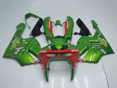 Acheter Carénages Moto Kawasaki ZX9R 1994-1997 - Vert Rouge Elf Dunlop