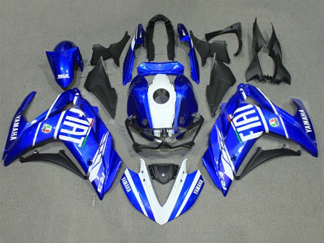 Carénages Moto Yamaha YZF R3/R25 2015-2018 - Bleu Blanc Fiat