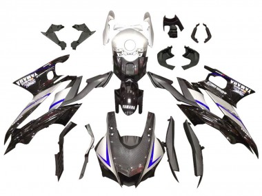 Acheter Carénages Moto Yamaha YZF R3/R25 2019-2021 - Argent Noir Brillant Fibre de Carbone Style