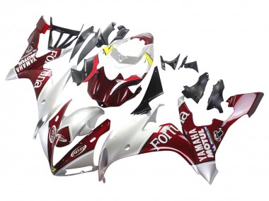Acheter Carénages Moto Yamaha YZF 1000 R1 2004-2006 - Argent Rouge Fortuna Motul
