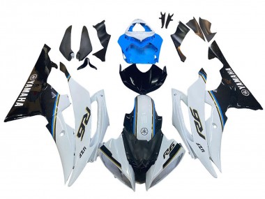 Acheter Carénage Moto Yamaha YZF 600 R6 2008-2016 - Blanc Bleu Noir Brillant