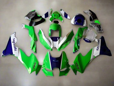 Acheter Carénages Moto Kawasaki ZX10R 2021-2025 - Vert Blanc Bleu