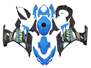 Acheter Carénages Moto Kawasaki Ninja 400 2018-2024 - Bleu Noir Jaune Gris
