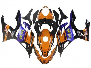 Acheter Carénages Moto Kawasaki Ninja 400 2018-2024 - Orange Noir Bleu Jaune OHLINS