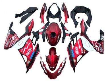 Acheter Carénages Moto Kawasaki Ninja 400 2018-2024 - Rouge Bleu Blanc Trick Star Bridgestone
