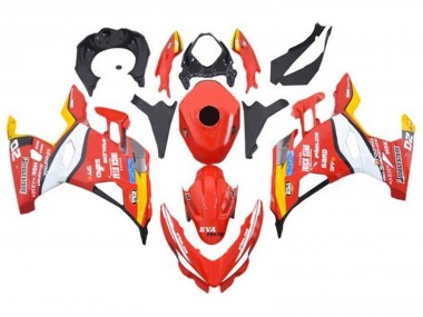 Acheter Carénages Moto Kawasaki Ninja 400 2018-2024 - Rouge Blanc Jaune Noir Trick Star Bridgestone